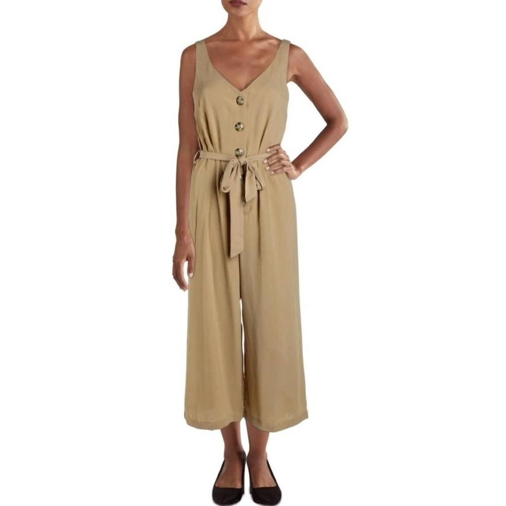 Max+Ash Jumpsuit Size Small Wide Leg Cropped Sleeveless NWT‎